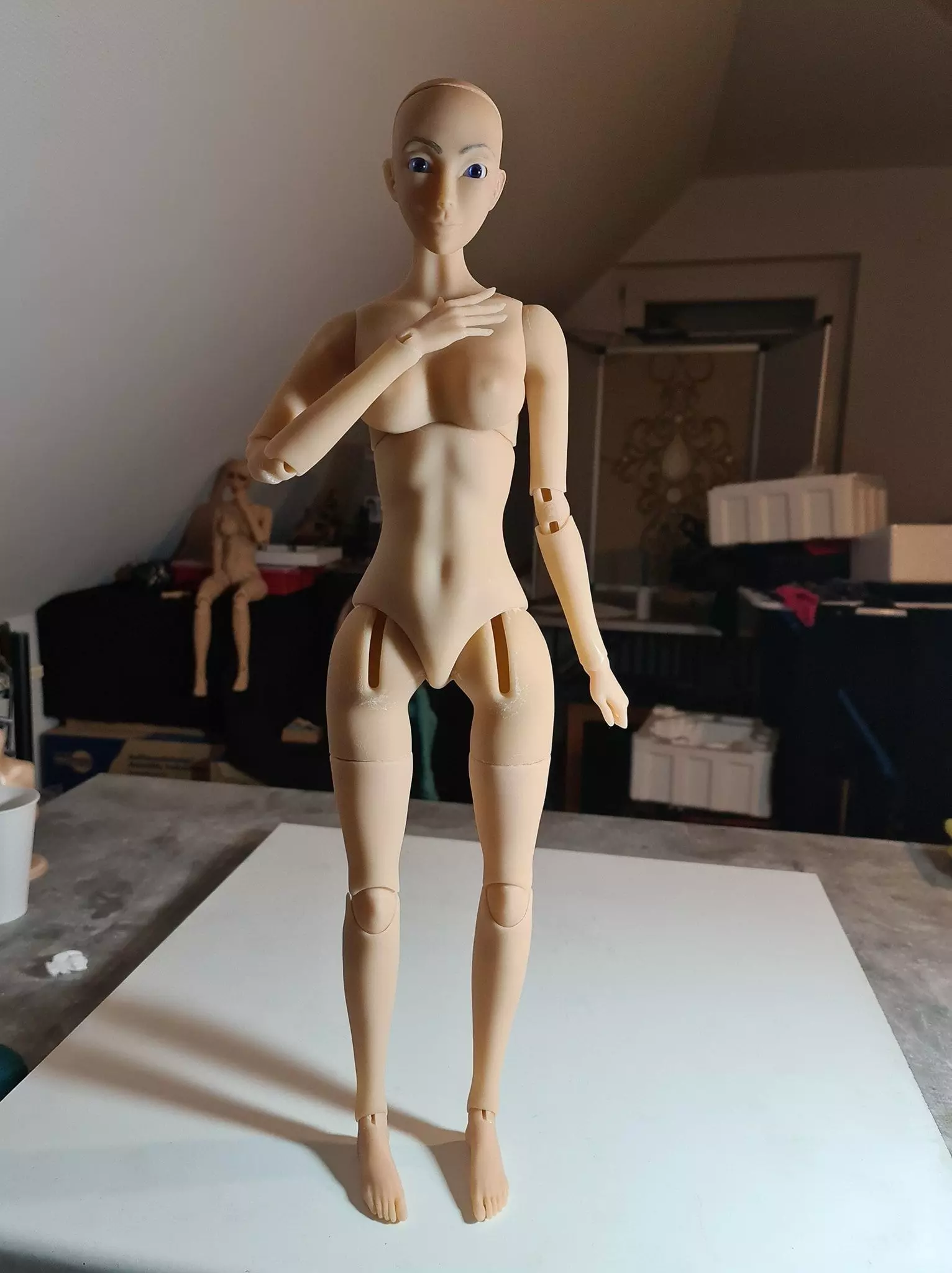 Ball Jointed Doll Female multiple parts and Unicorn Set Add Ons 3D print model_0