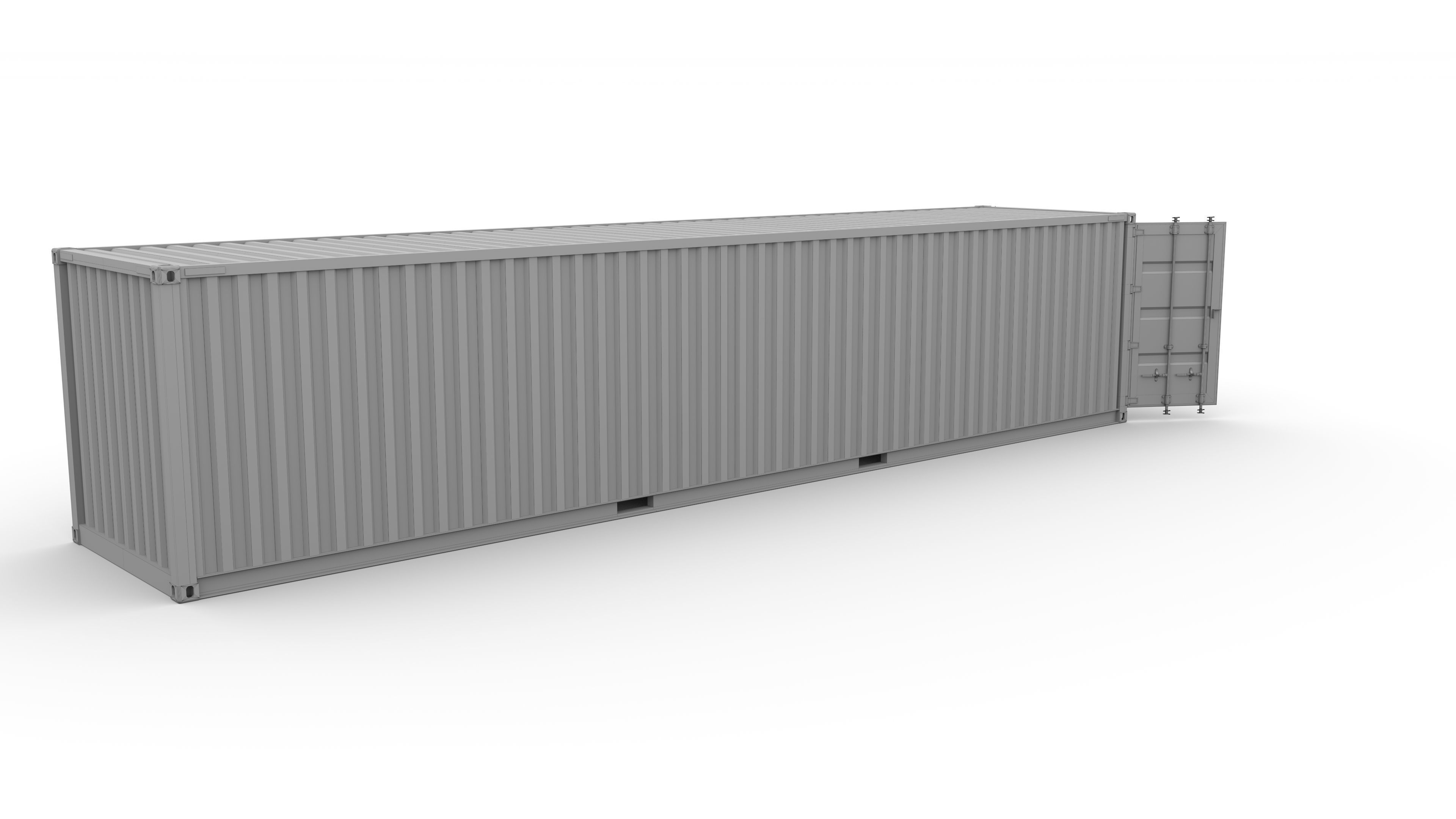 40ft Shipping Container Containerships 3D model_17