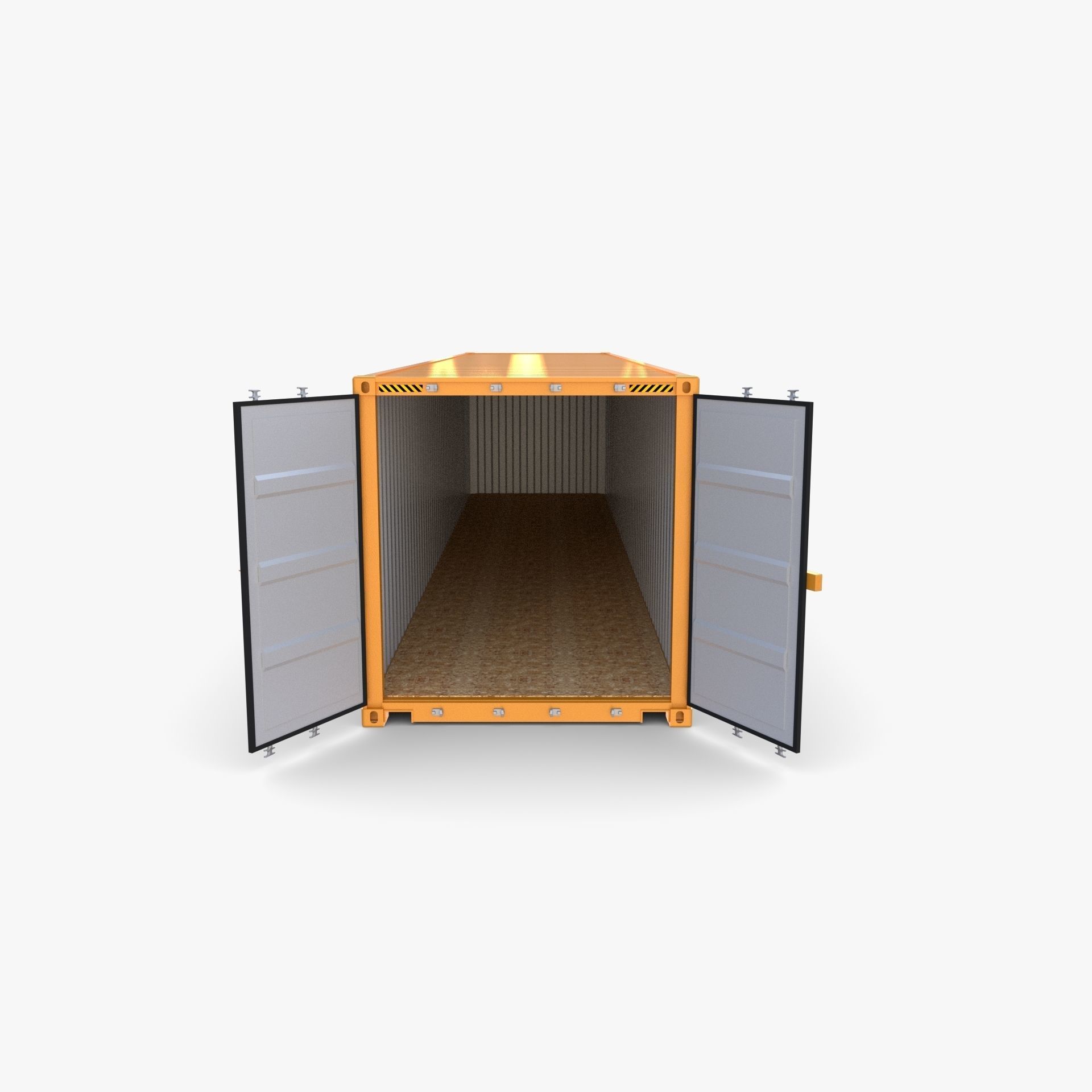 40ft Shipping Container Containerships 3D model_11