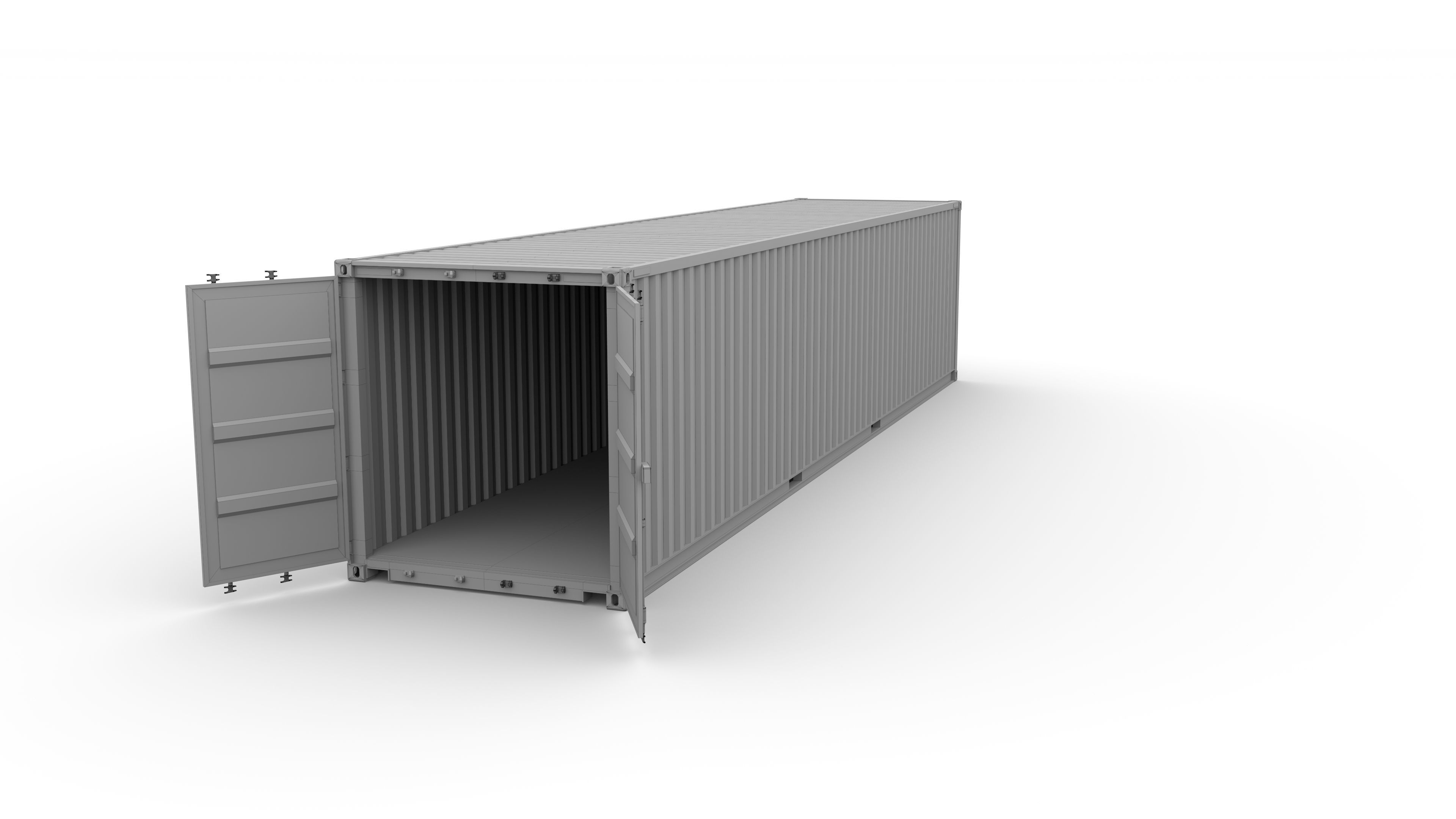 40ft Shipping Container Containerships 3D model_15