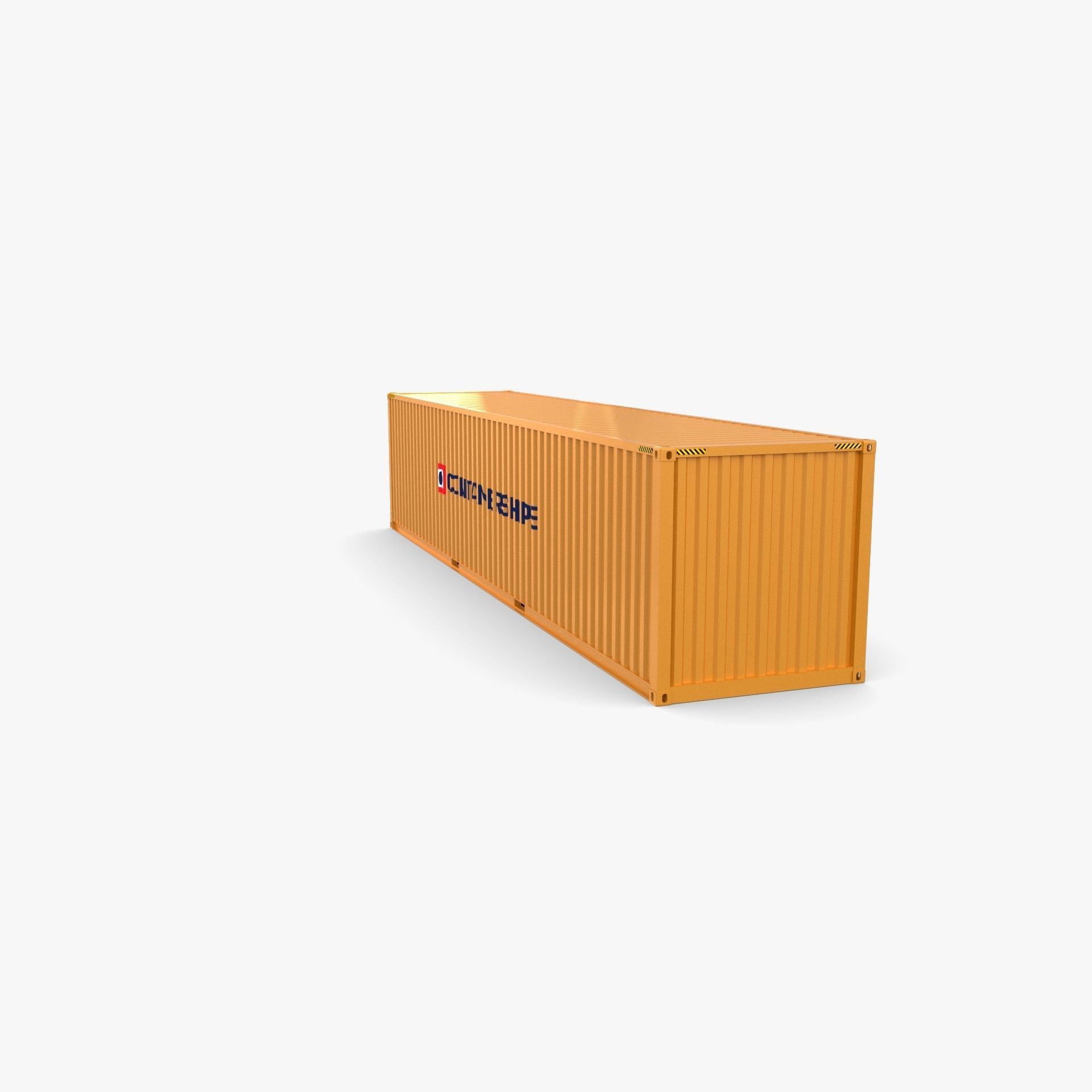 40ft Shipping Container Containerships 3D model_5