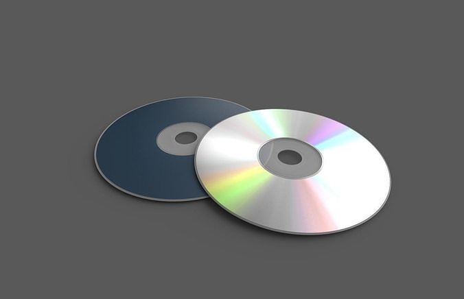 CD Disc Low-poly 3D model