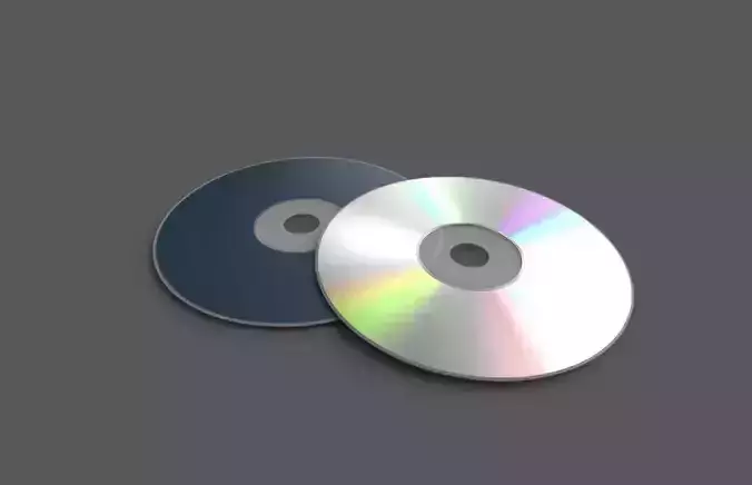 CD Disc Low-poly 3D model