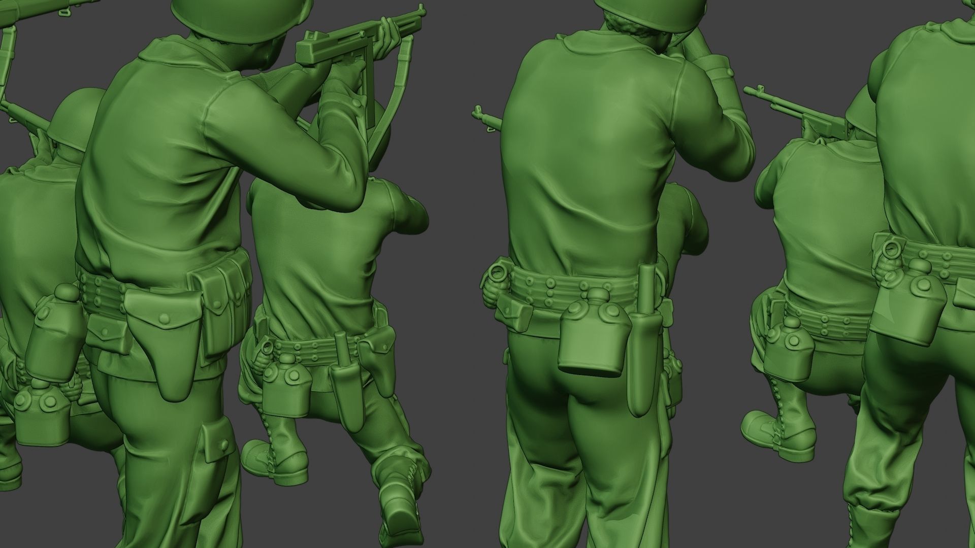 American soldiers ww2 A12 Pack 1 3D Model Collection_26