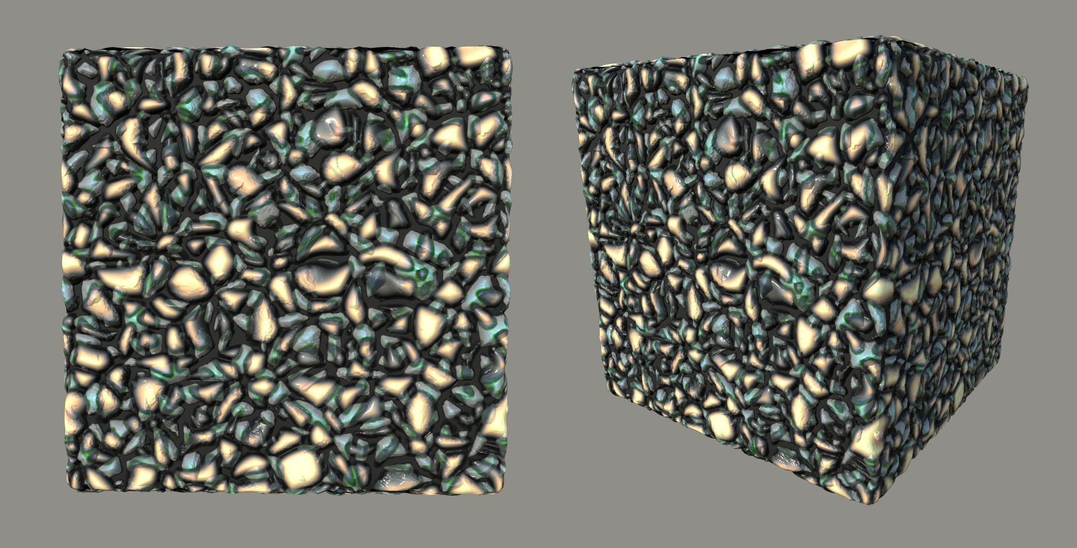 Gravel PBR seamless material Texture_2