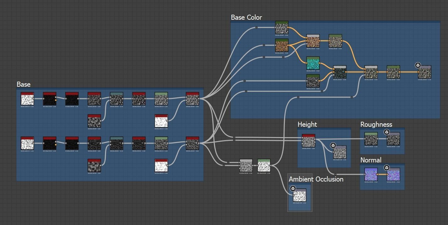 Gravel PBR seamless material Texture_7