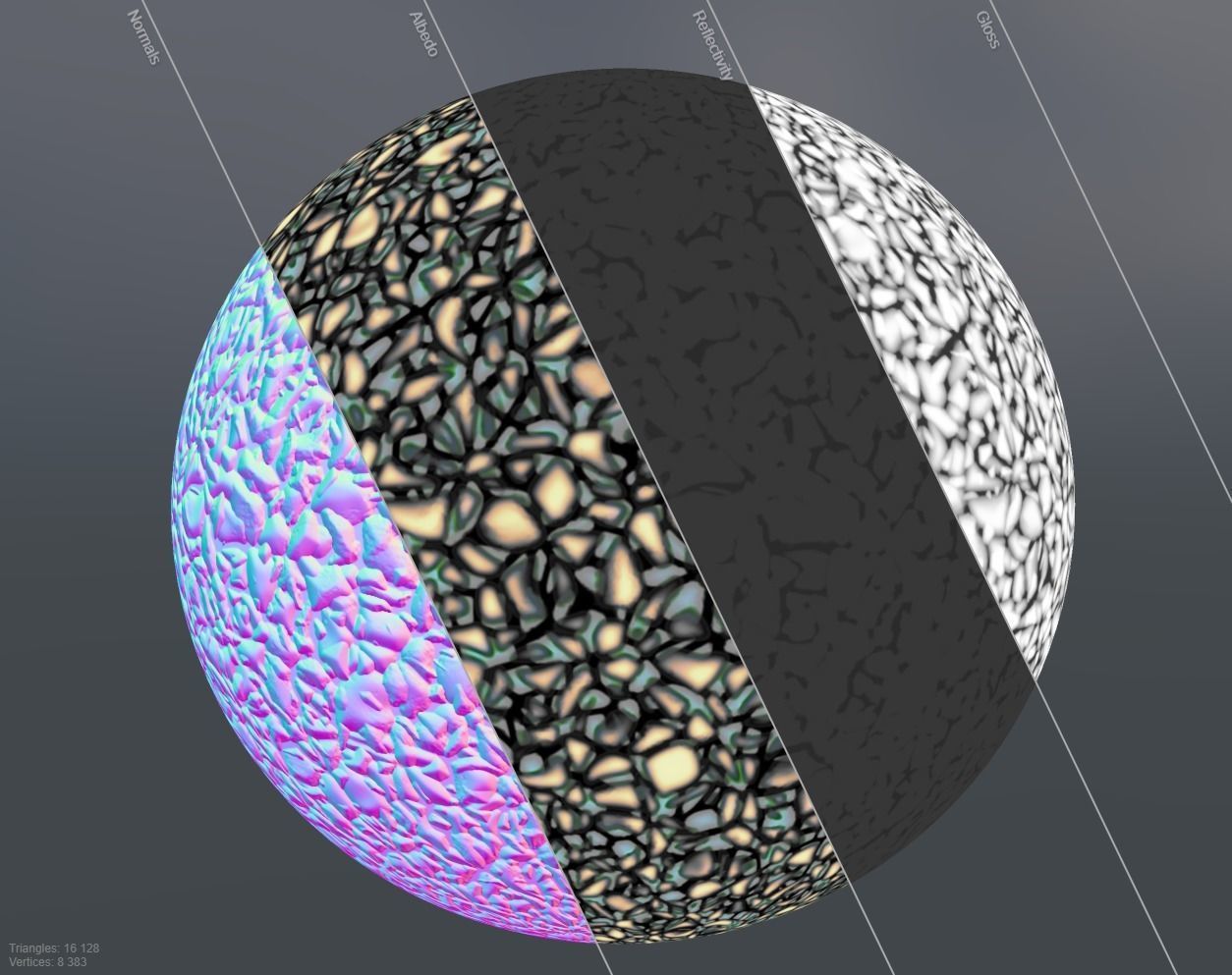 Gravel PBR seamless material Texture_4