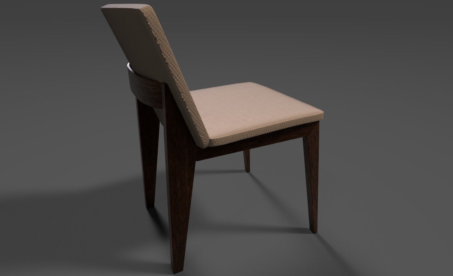 Chair 3D modal Low-poly 3D model_1