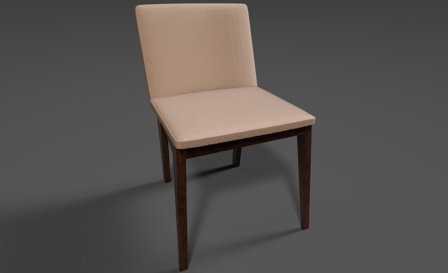 Chair 3D modal Low-poly 3D model_2