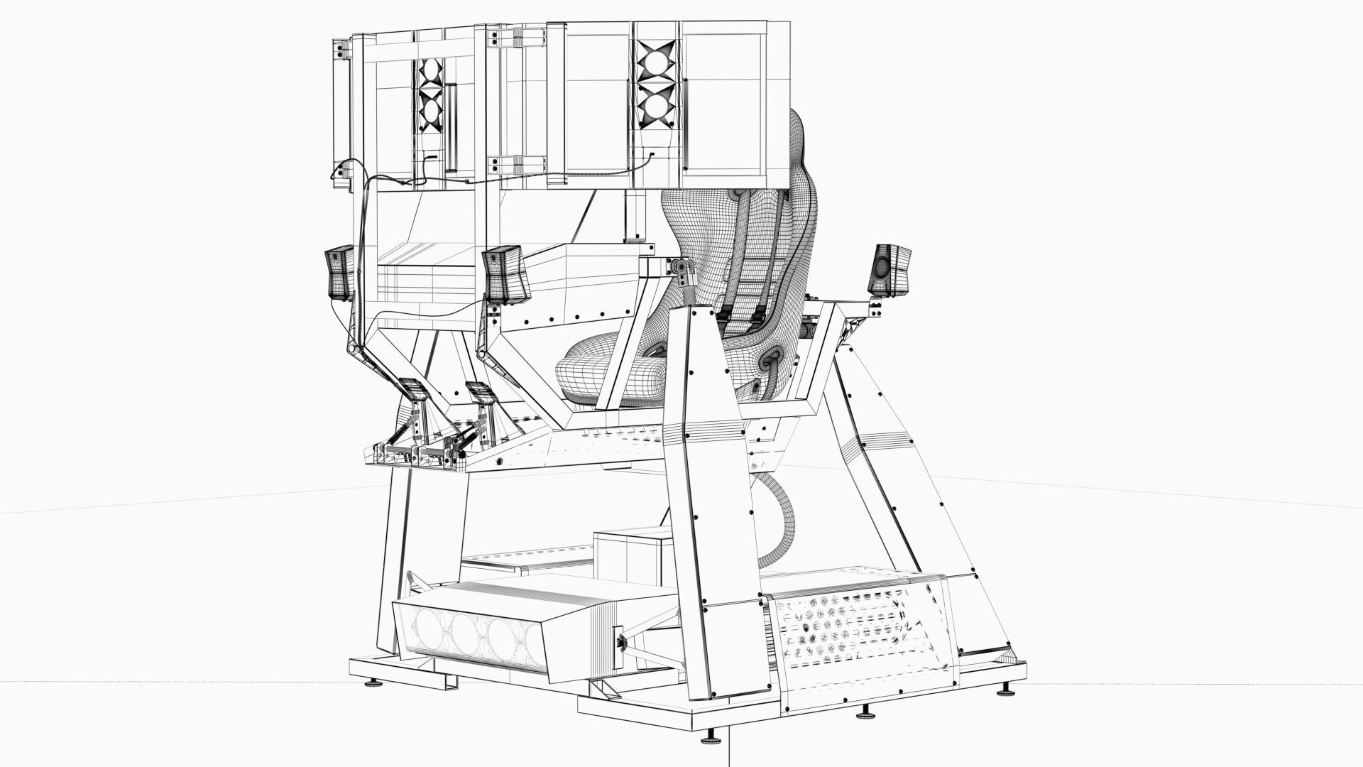 Flight simulator 3D model_17