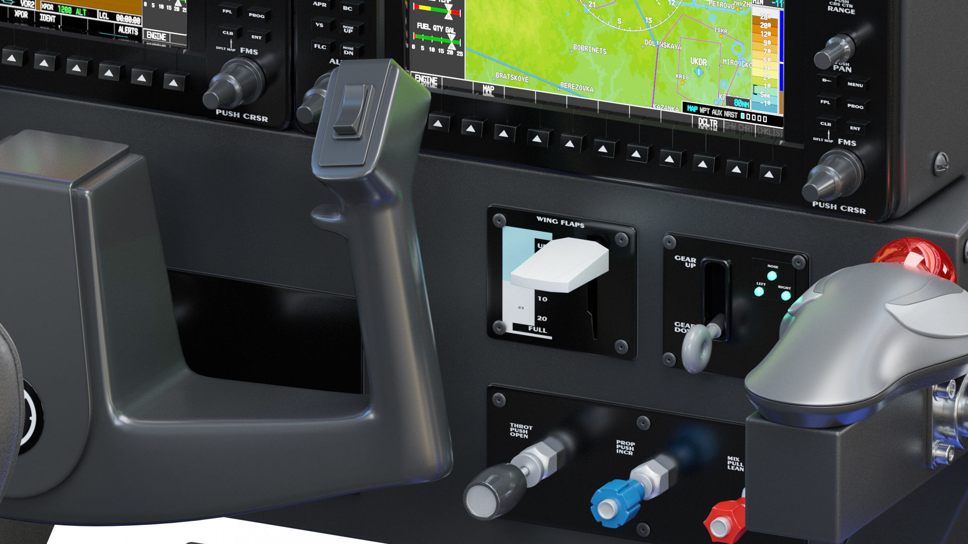 Flight simulator 3D model_2