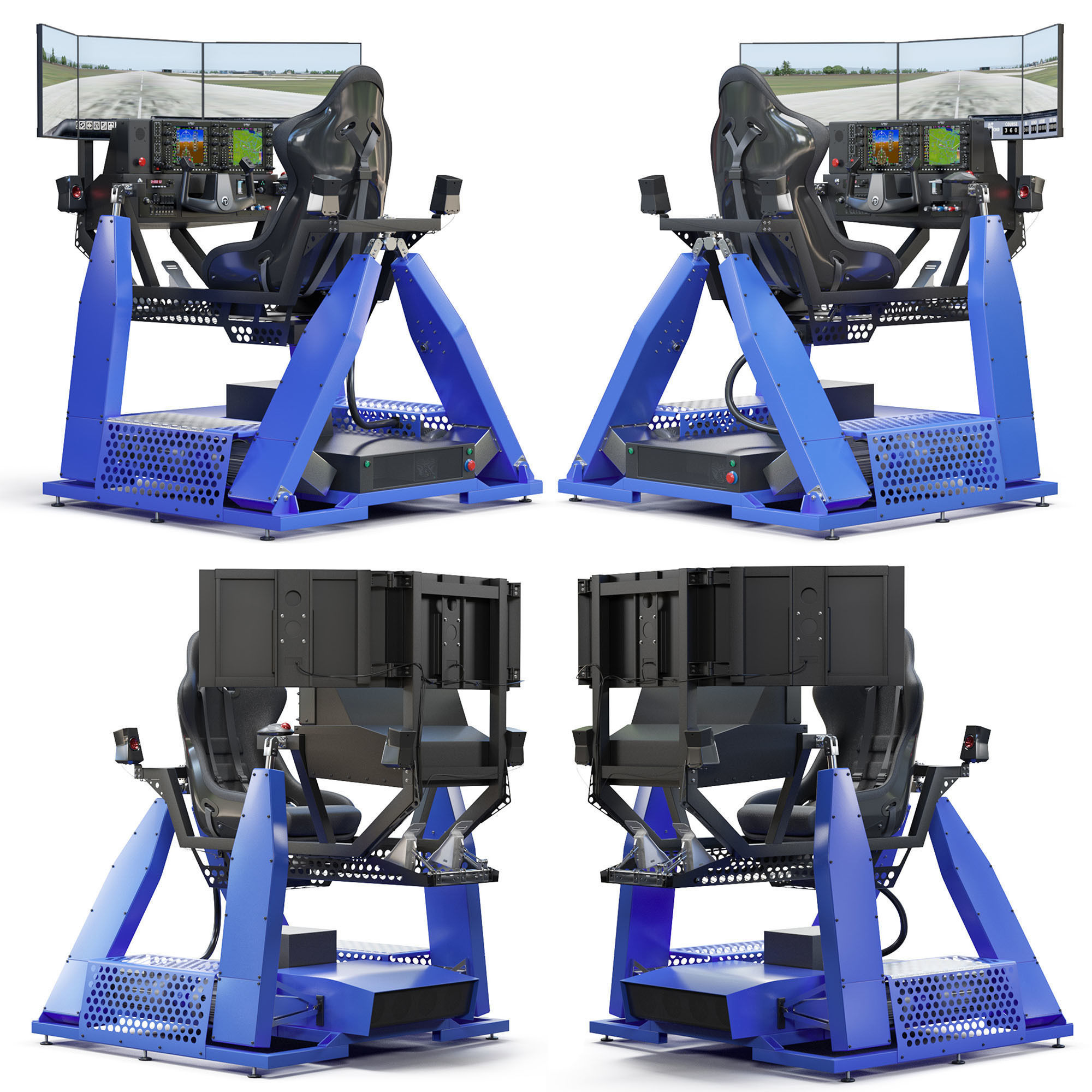 Flight simulator 3D model_9