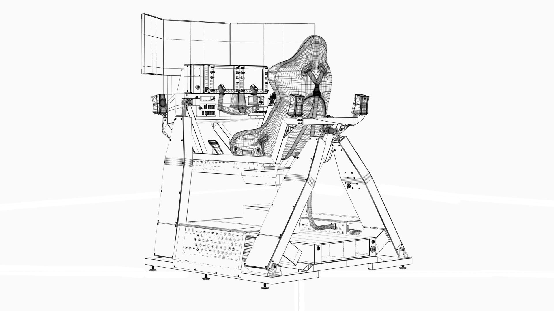 Flight simulator 3D model_16