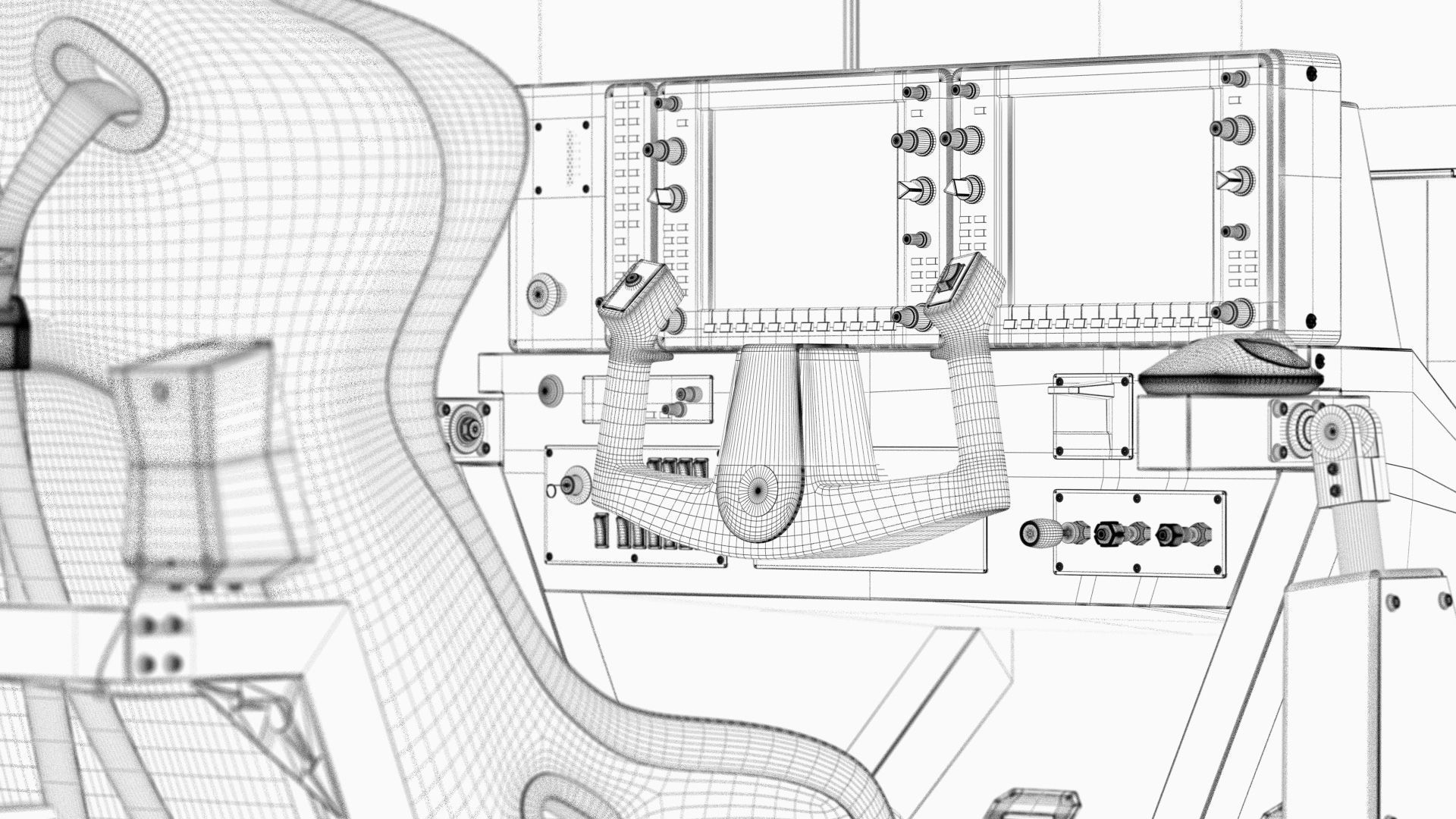 Flight simulator 3D model_20