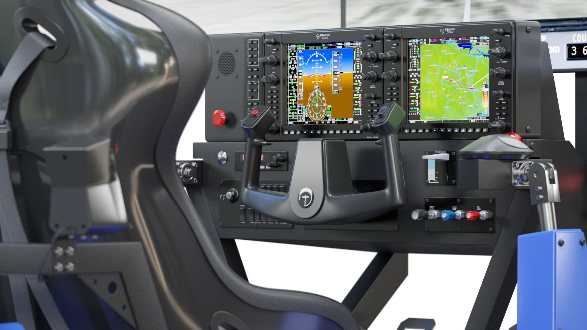 Flight simulator 3D model_3