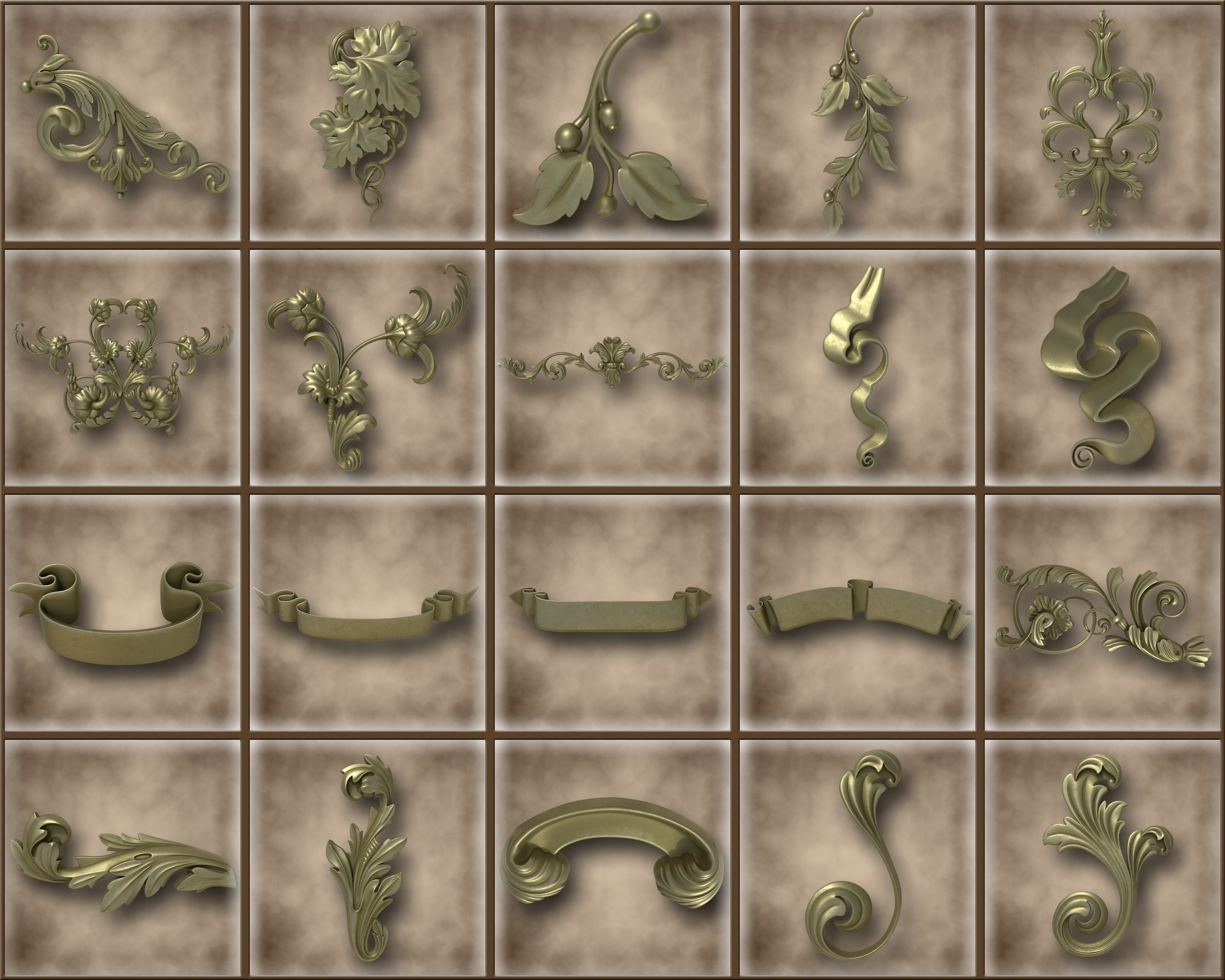 Ornamental Vol 04 3D model_4