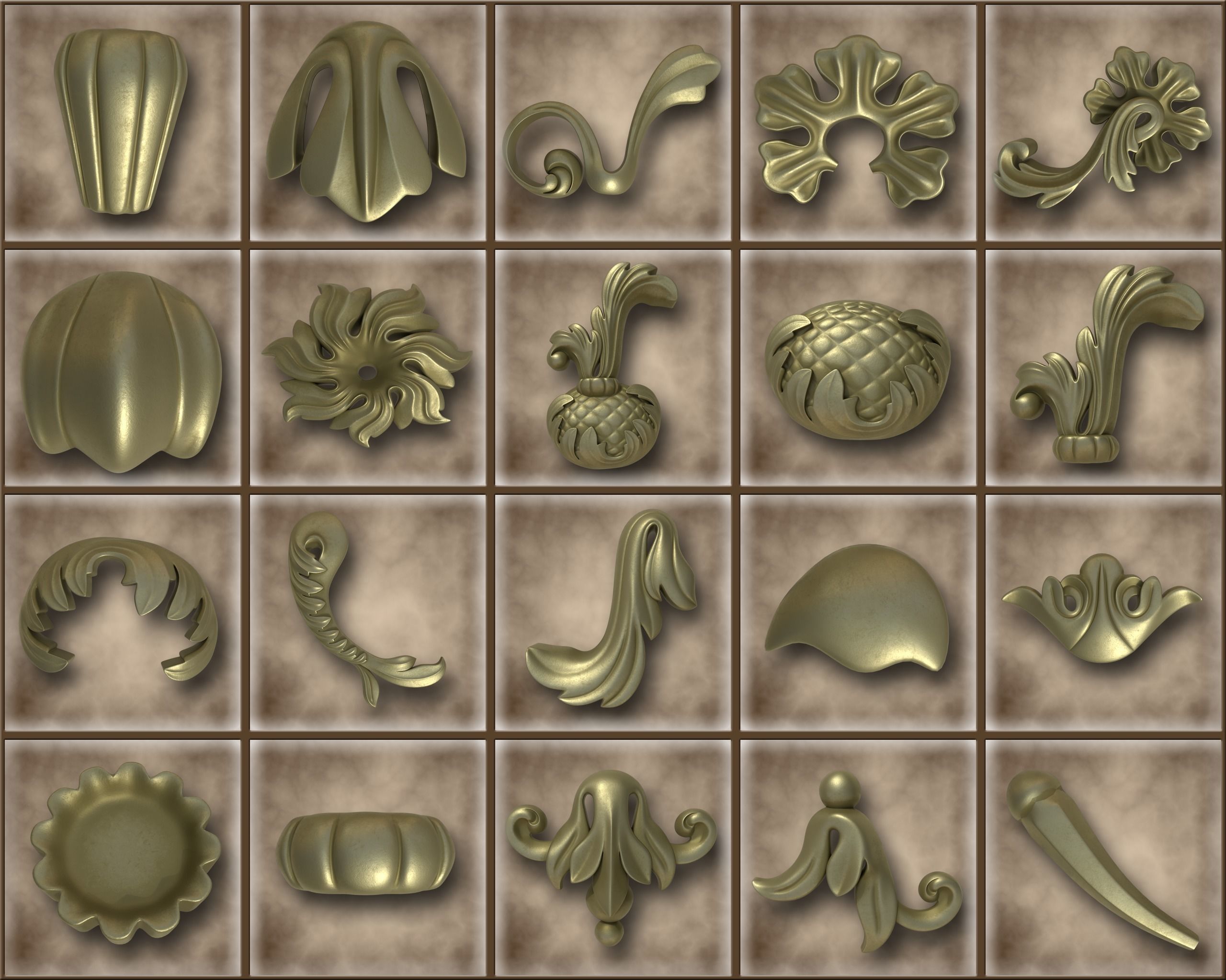 Ornamental Vol 04 3D model_7