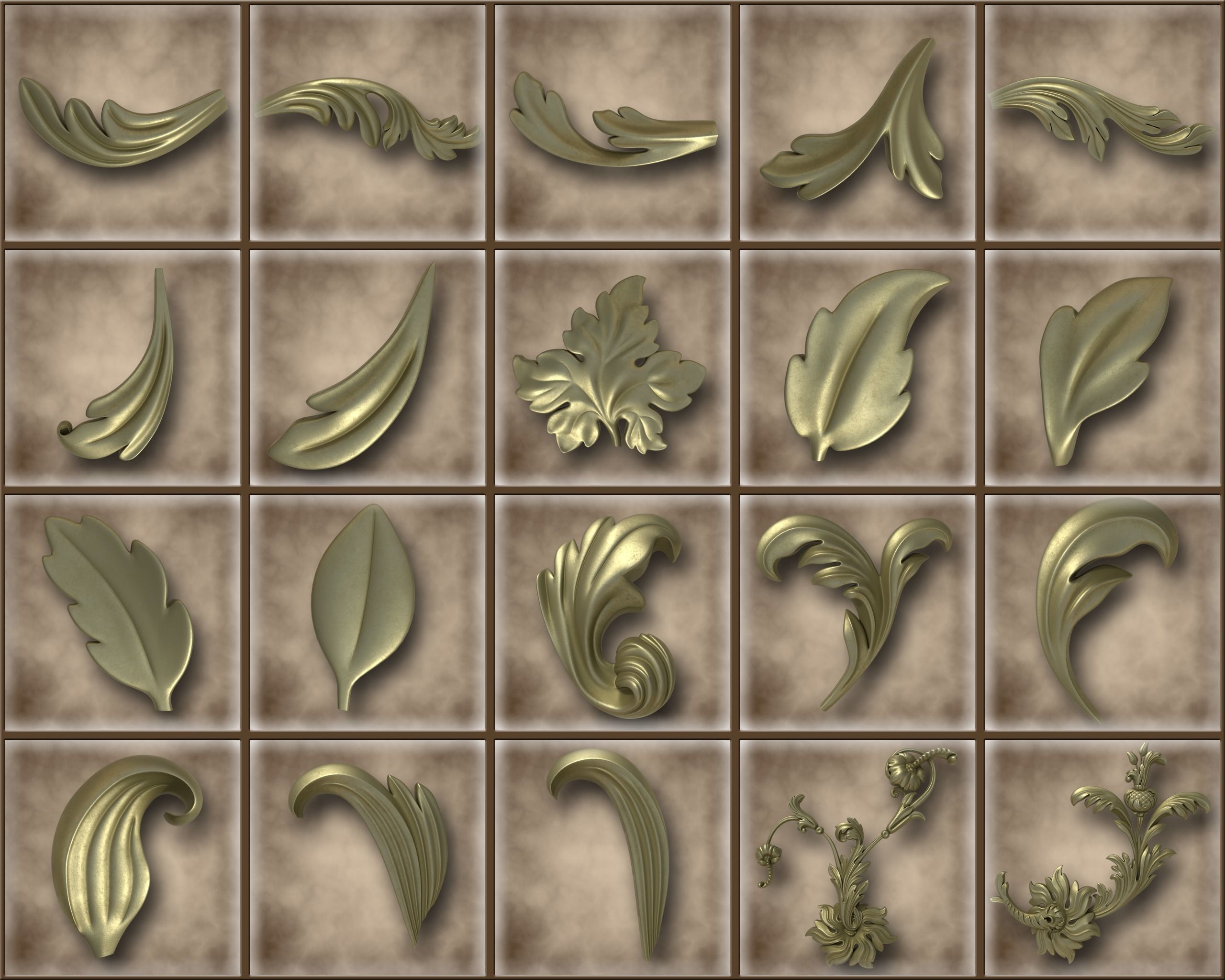 Ornamental Vol 04 3D model_11