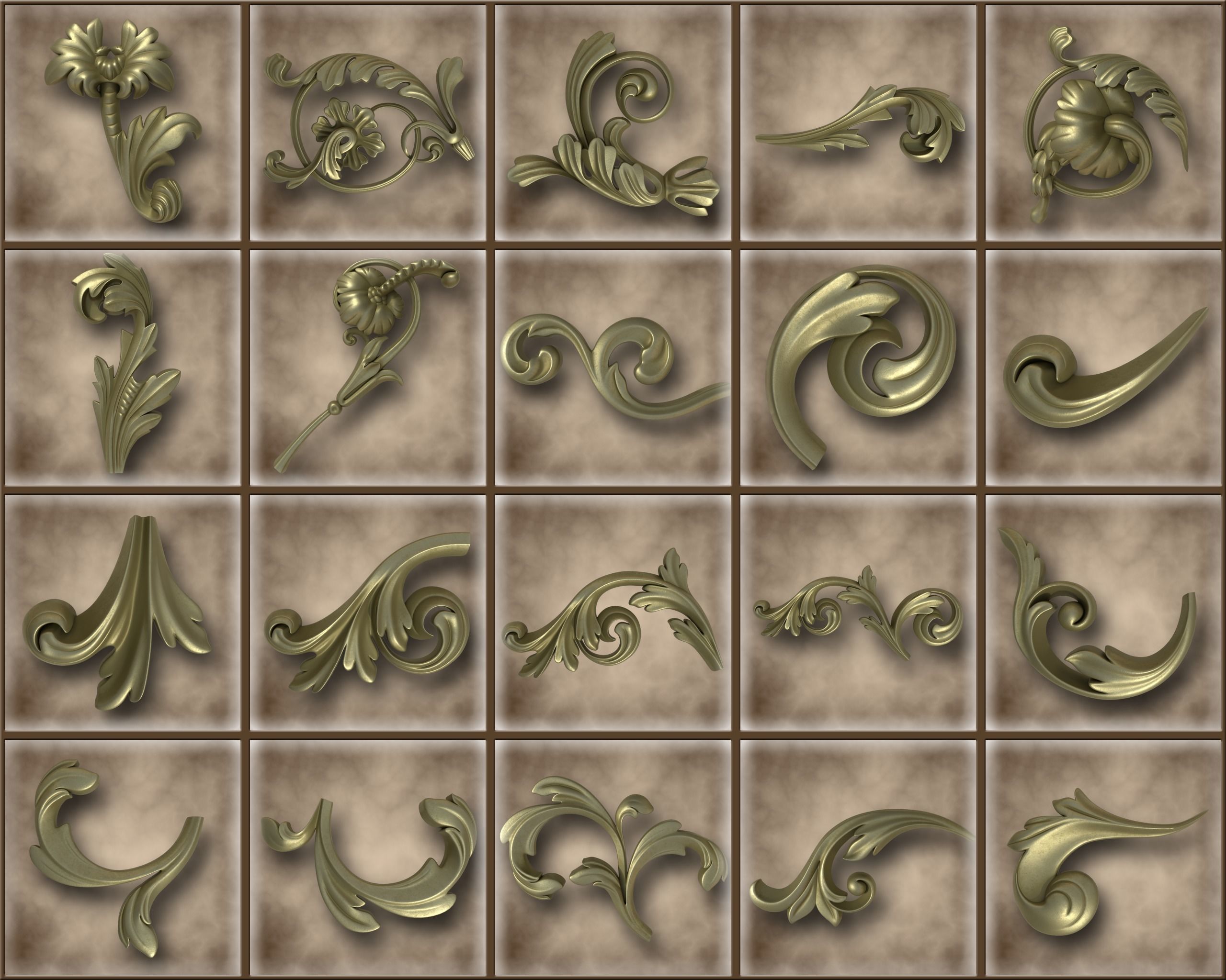 Ornamental Vol 04 3D model_6