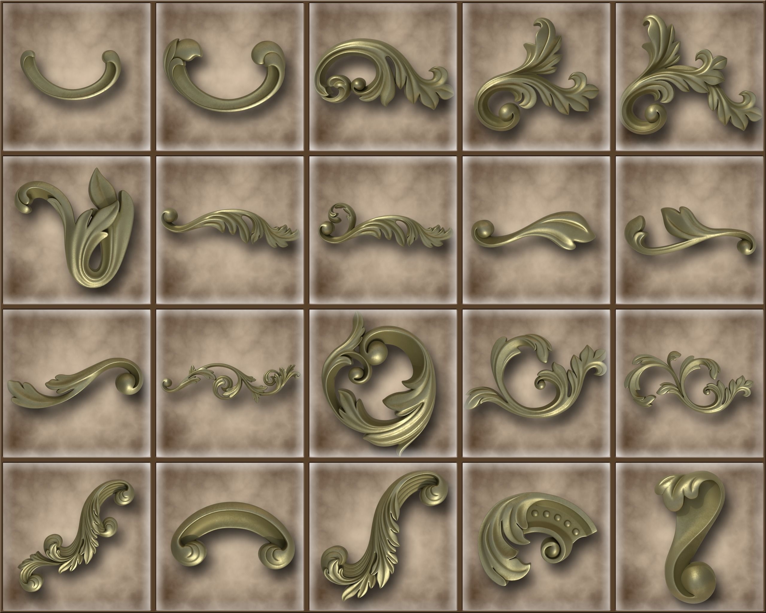 Ornamental Vol 04 3D model_5