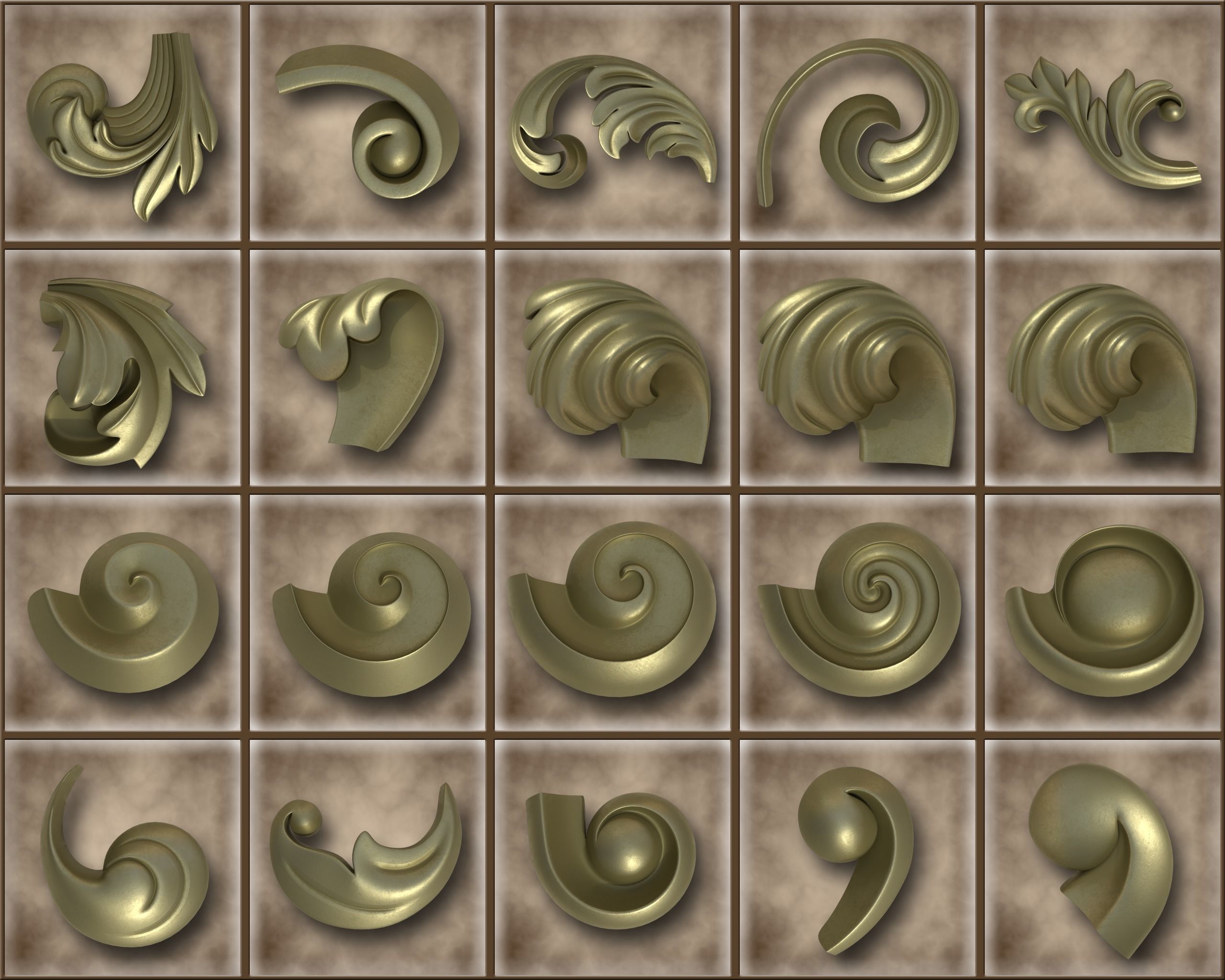 Ornamental Vol 04 3D model_12