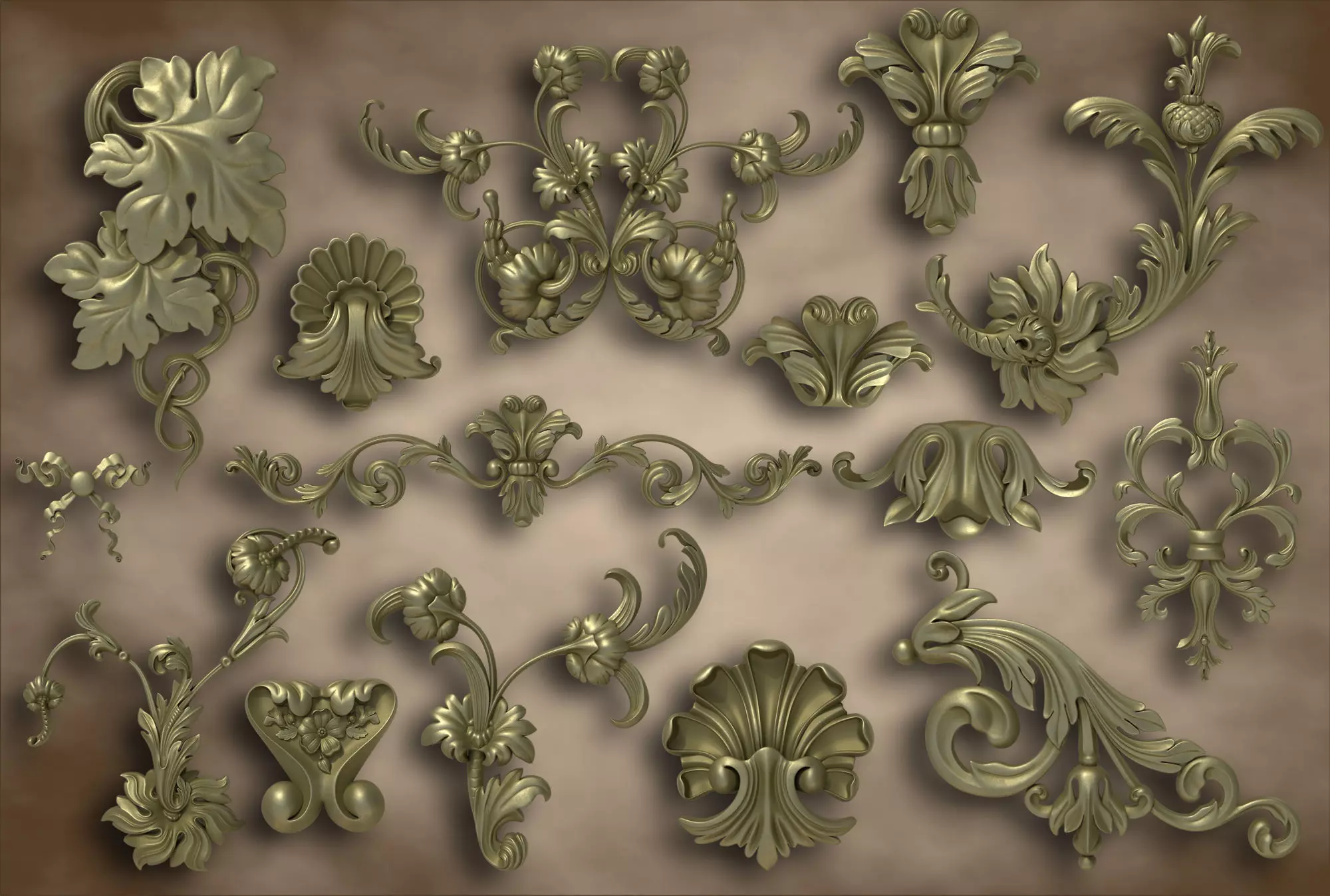 Ornamental Vol 04 3D model_0
