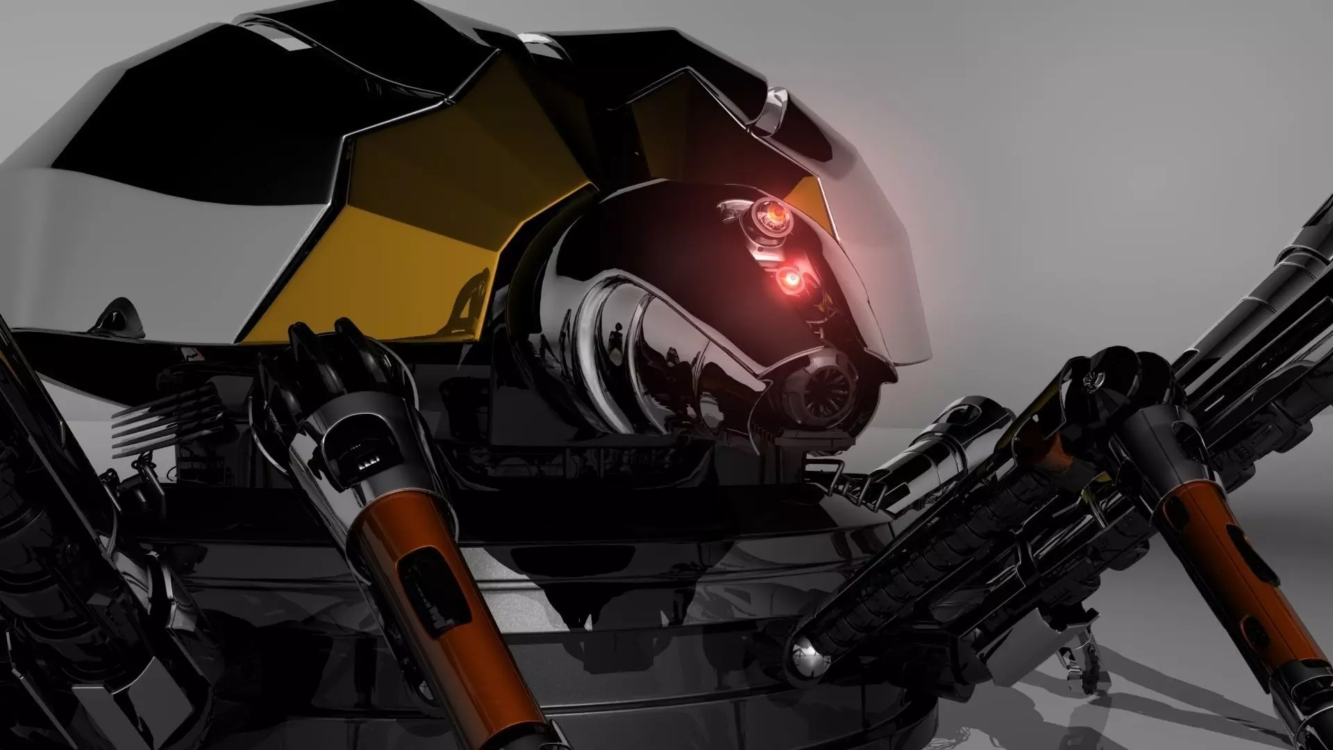Spider robot infitrator Free 3D model