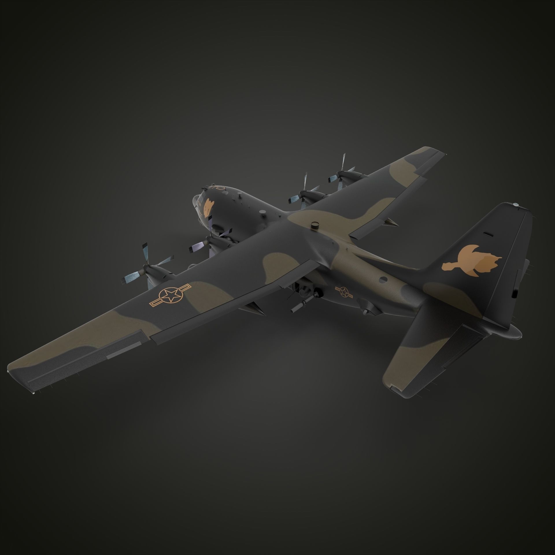 C-130 Hercules  3D model_7