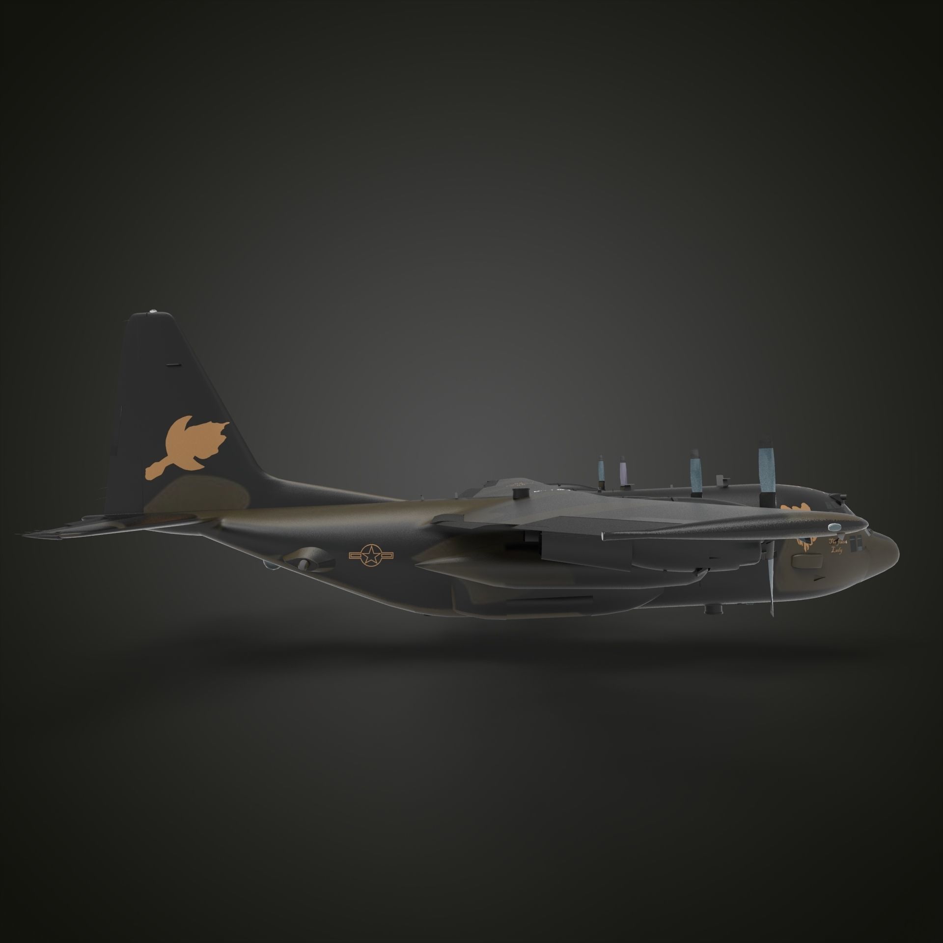 C-130 Hercules  3D model_3