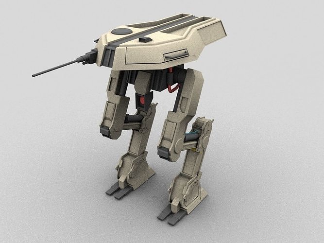 mech robot Low-poly 3D model