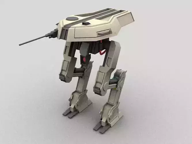 mech robot Low-poly 3D model