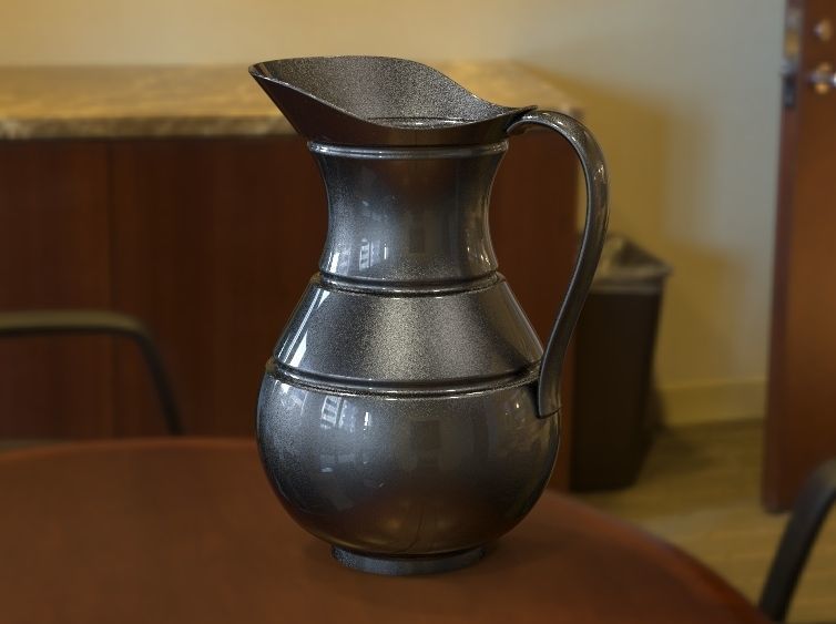 Jug for Liquid  3D print model_3