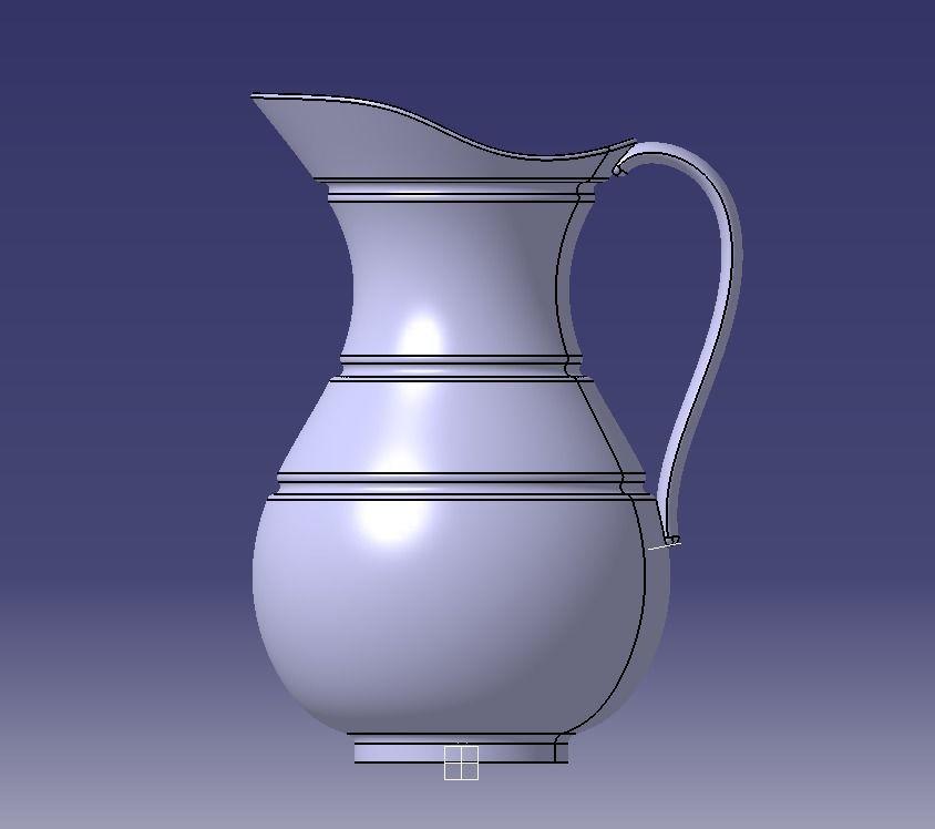 Jug for Liquid  3D print model_10