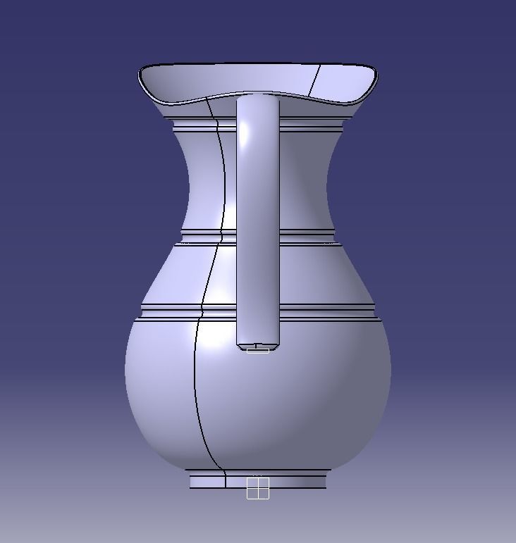 Jug for Liquid  3D print model_13