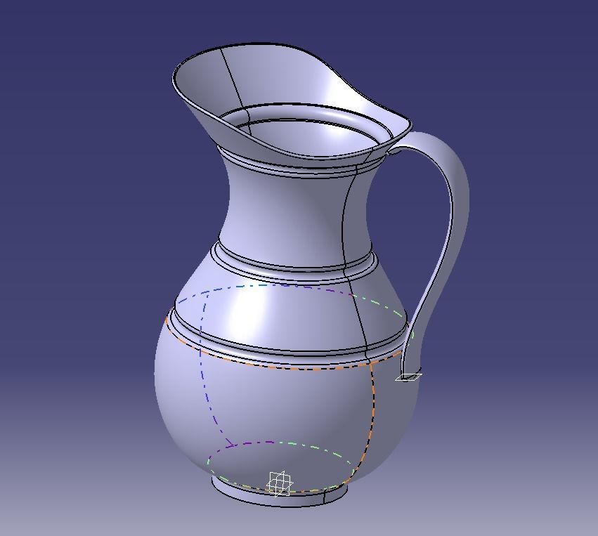Jug for Liquid  3D print model_8