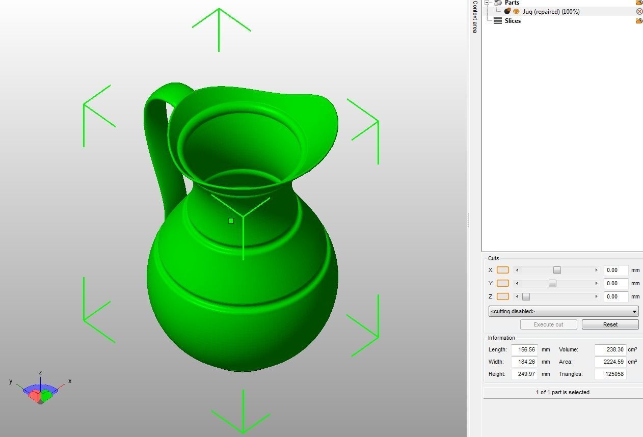 Jug for Liquid  3D print model_22