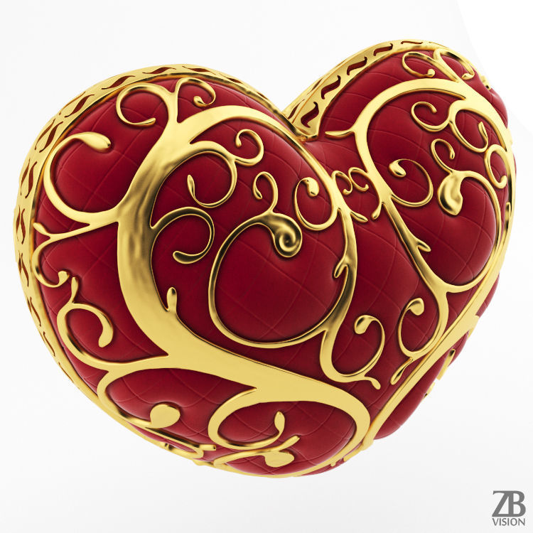 Intricate Heart 3D model_4