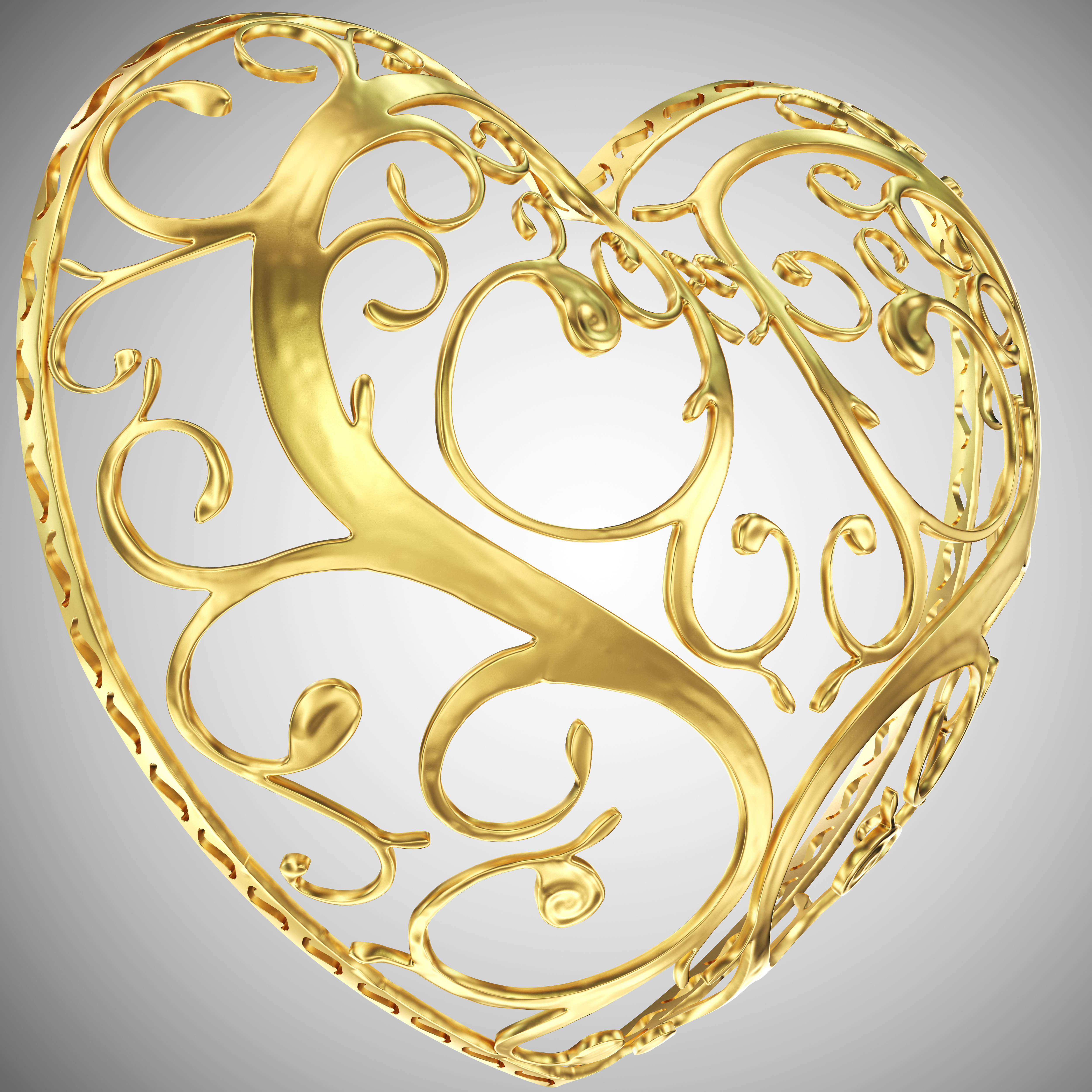 Intricate Heart 3D model_2
