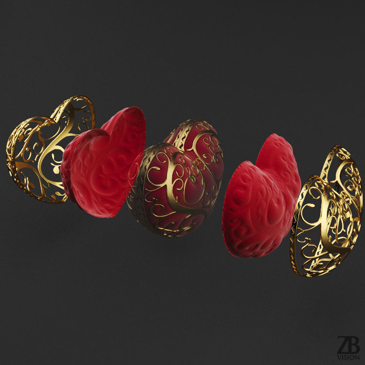 Intricate Heart 3D model_12