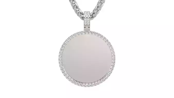Picture pendant 1-2 inch N8 3D print model