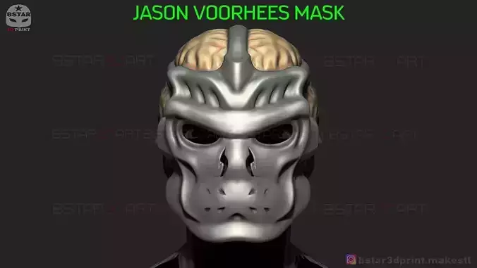 Jason X Mask - Friday 13th movie - Halloween Cosplay 3D print model