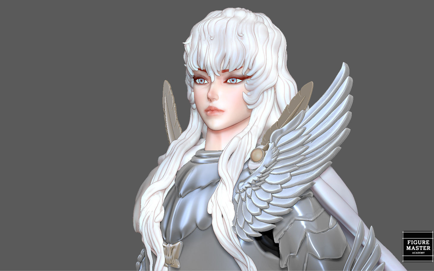 BERSERK GRIFIFTH HAWK KNIGHT FANTASY ANIME SWORD CHARACTER 3D print model_15