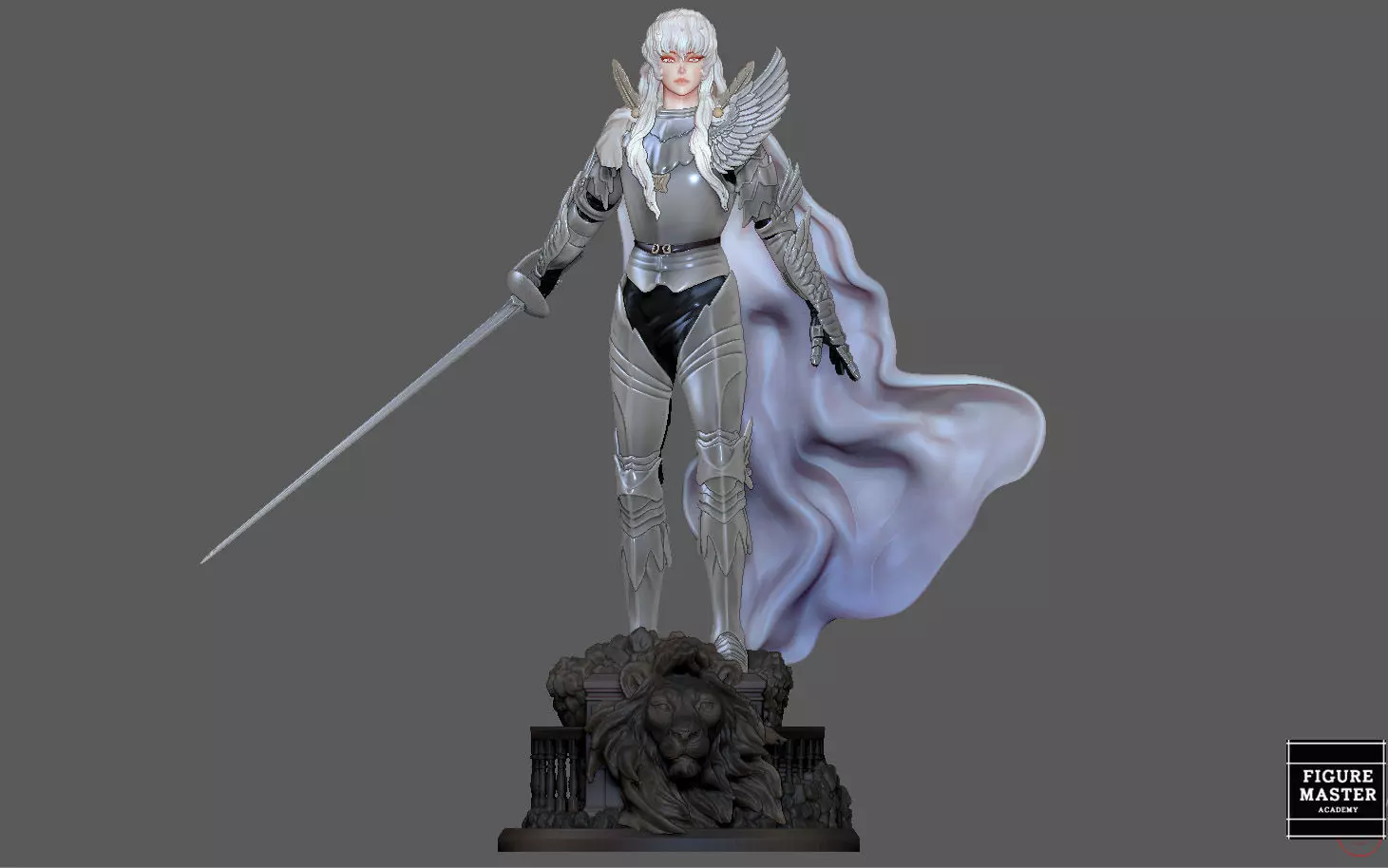 BERSERK GRIFIFTH HAWK KNIGHT FANTASY ANIME SWORD CHARACTER 3D print model_0