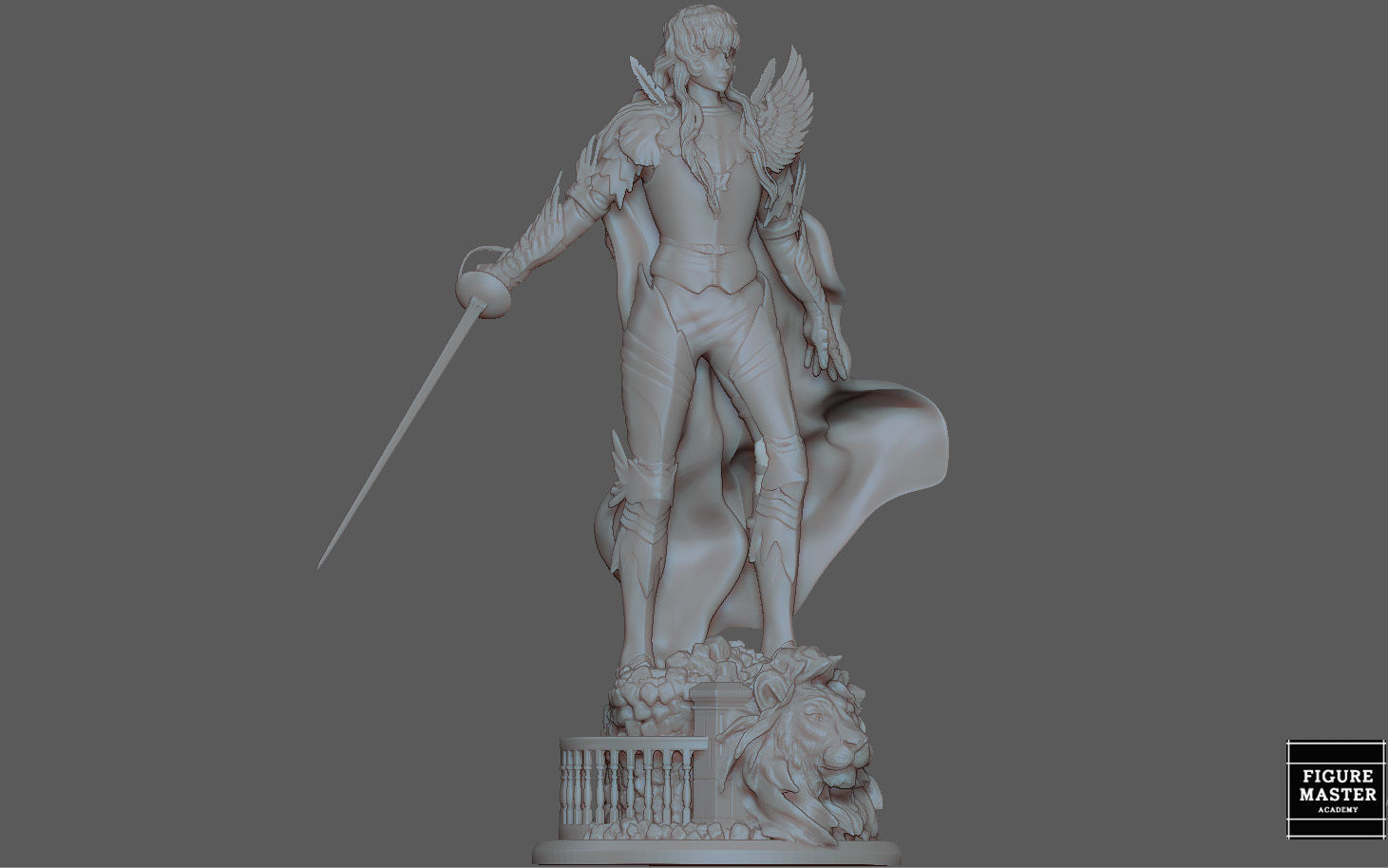 BERSERK GRIFIFTH HAWK KNIGHT FANTASY ANIME SWORD CHARACTER 3D print model_27