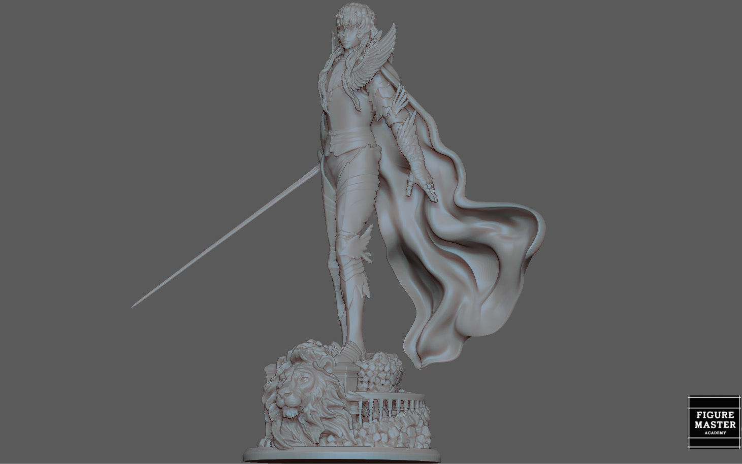 BERSERK GRIFIFTH HAWK KNIGHT FANTASY ANIME SWORD CHARACTER 3D print model_28