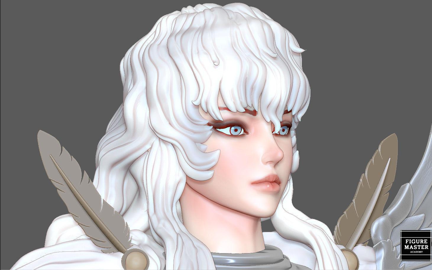 BERSERK GRIFIFTH HAWK KNIGHT FANTASY ANIME SWORD CHARACTER 3D print model_9