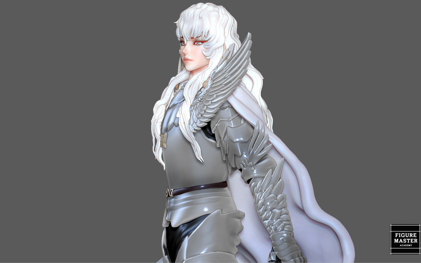 BERSERK GRIFIFTH HAWK KNIGHT FANTASY ANIME SWORD CHARACTER 3D print model_14