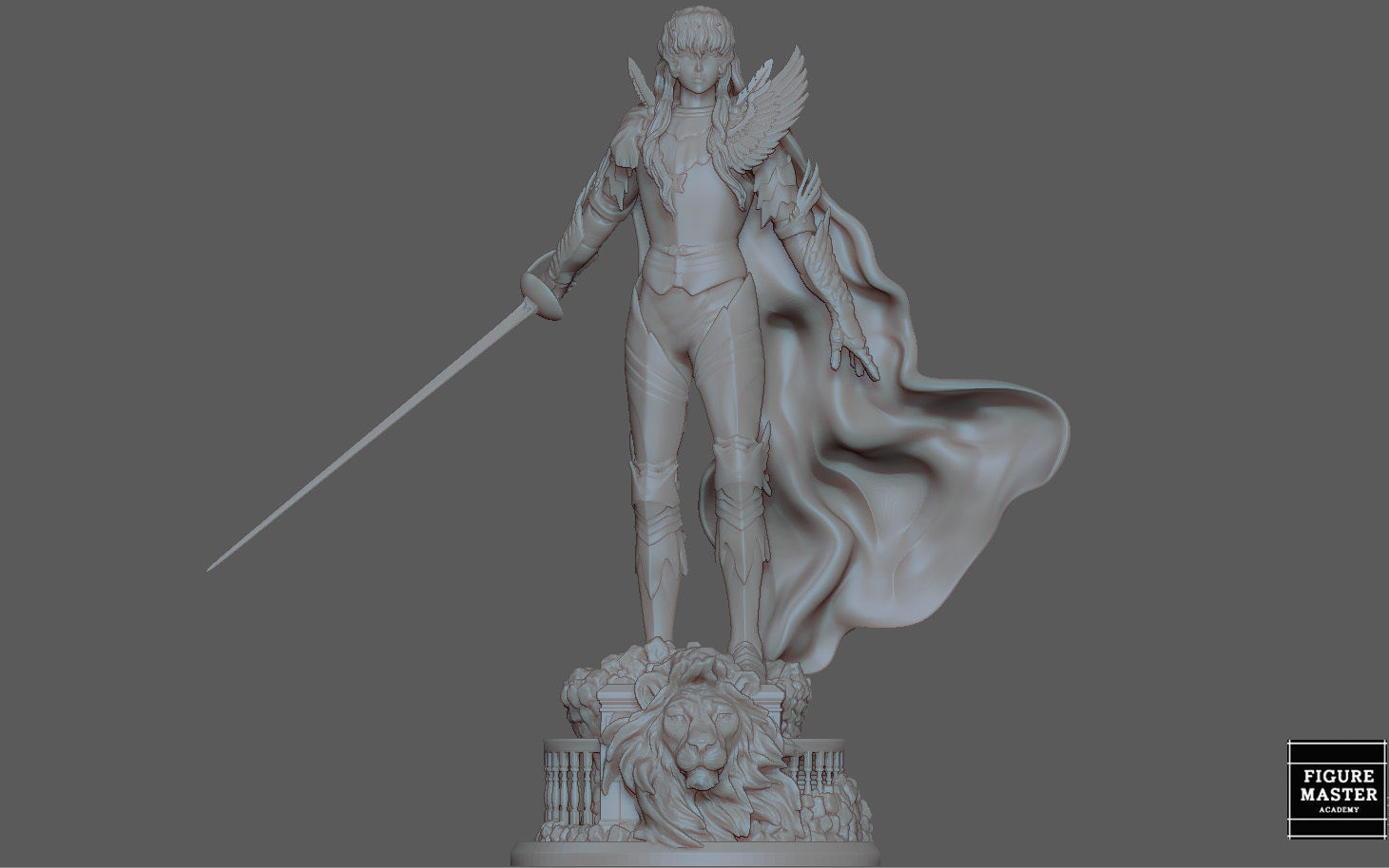 BERSERK GRIFIFTH HAWK KNIGHT FANTASY ANIME SWORD CHARACTER 3D print model_29