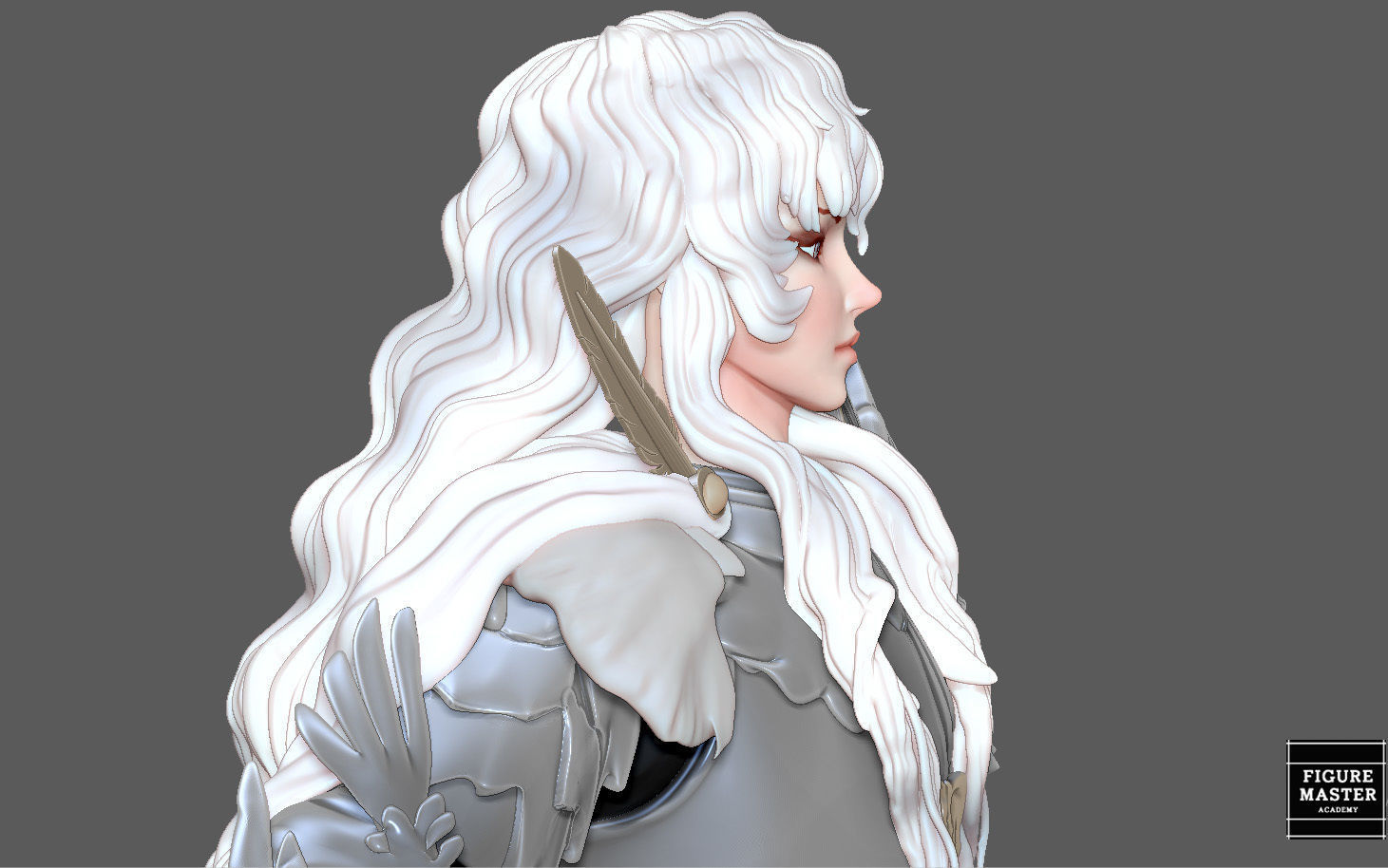 BERSERK GRIFIFTH HAWK KNIGHT FANTASY ANIME SWORD CHARACTER 3D print model_17