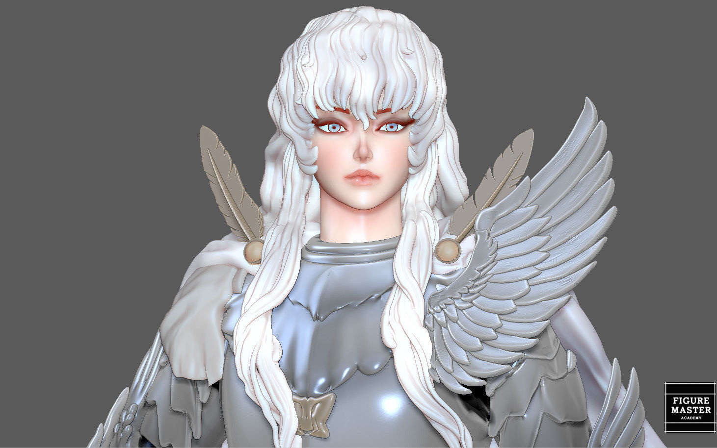 BERSERK GRIFIFTH HAWK KNIGHT FANTASY ANIME SWORD CHARACTER 3D print model_5